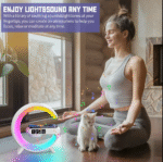 Smart G Lamp Night Light Bluetooth Speaker Wireless Charger LED RGB Alarm Clock - Image 5