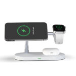 Multifunctional Five-In-One Magnetic Wireless Charging Watch Headset Desktop Mobile Phone Holder Charger 15W Fast Charge - Image 6